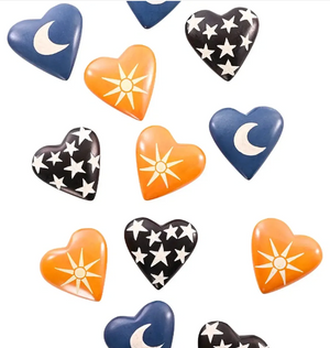 Celestial Soapstone Heart Keepsakes