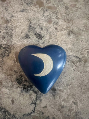 Celestial Soapstone Heart Keepsakes