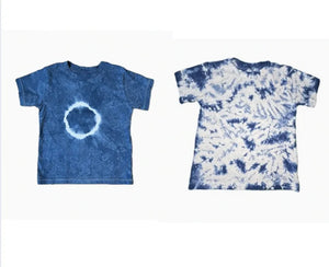 Indigo Shibori Tie Dye T-Shirts