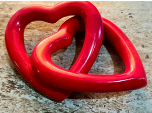 Soapstone Interlocking Hearts – Symbol of Love & Unity