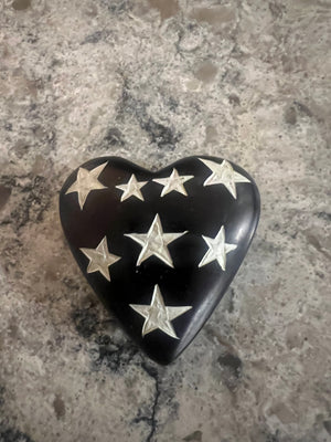 Celestial Soapstone Heart Keepsakes