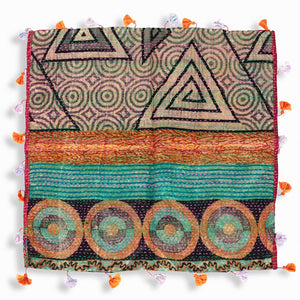 Silk Kantha Square Scarves