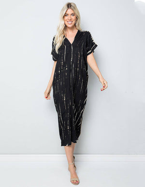 Tie dye long sun dress (TH-1558)
