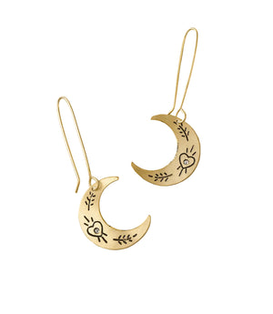 Ruchi Crescent Moon Dangle Earrings