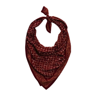 Hand Dyed Batik Bandana, 100% Soft Cotton