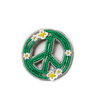 Bala Mani Beaded Peace Brooch Pin