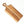 Wooden cutting board with a handle on a white background