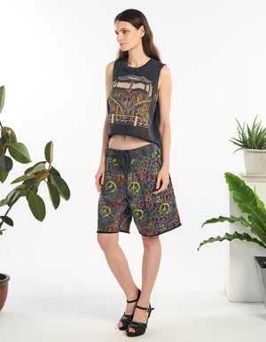 Sleeveless Crop Top (TH-1982)