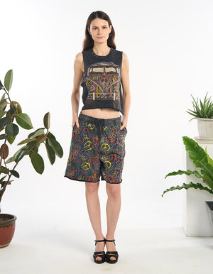 Sleeveless Crop Top (TH-1982)