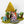 Country Felt Cottage Fairy Playhouse - For Finger Puppets