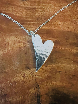 Whimsical Aluminum Heart Pendant
