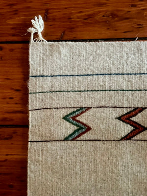Handwoven Zapotec Wool Rug – Teotitlán del Valle, Oaxaca (33" x 58")