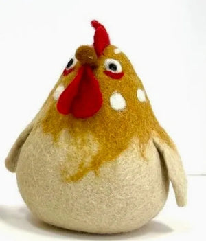 Felt Rooster / Chicken - Kathmandu