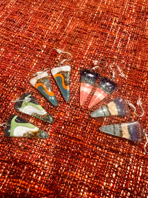 Arrow Shape Glass Earrings