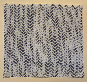Blockprint Napkins-Blue/White