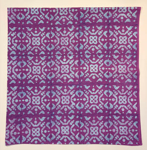 Handblock & Batik Tablecloth 56" sq.