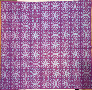 Handblock & Batik Tablecloth 56" sq.