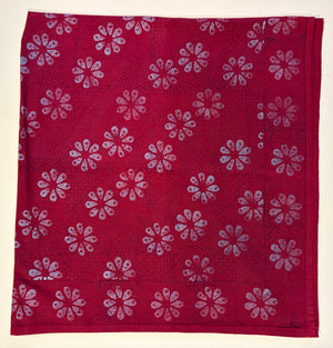 Handblock Tablecloth 4ft sq.