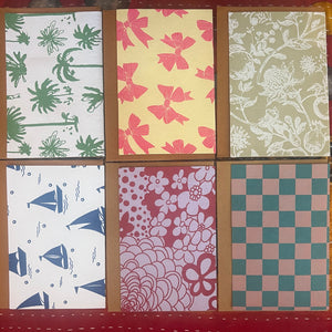 Nikhila 4x6 Individually Wrapped Note Cards, Recycled Paper - Assorted