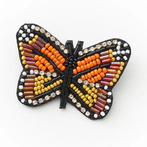 Bala Mani Beaded Butterfly Brooch Pin