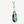 Teardrop-shaped gemstone pendant on a chain against a white background
