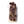 Maroon Chiffon-Dark Brown Leaves Hand-Felted Scarf