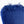Blue textured fabric with frayed edges on a white background