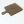 Textured brown glass cutting board on a white background