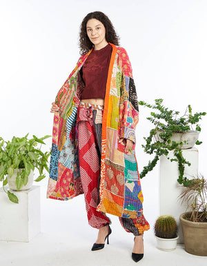 Kantha Maxi Jacket