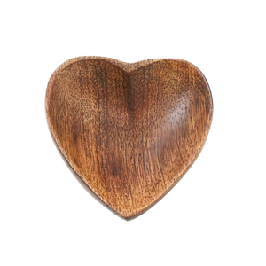Alaya Heart Wooden Jewelry Catch All Tray - Handcrafted