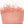 Peach textured fabric with frayed edges on a white background