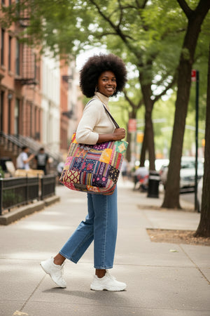 Patchwork Kantha Hobo Bag