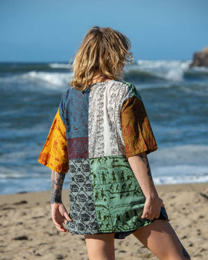 Unisex Blockprint Patch Shirt