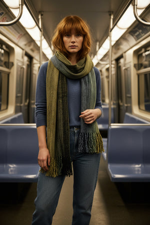 Handwoven Bamboo Chenille Scarf