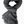 Gray scarf with frayed edges on a white background