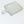 Clear glass cutting board with handle on a white background