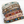 Stack of colorful beaded bracelets on a white background