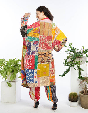 Kantha Maxi Jacket