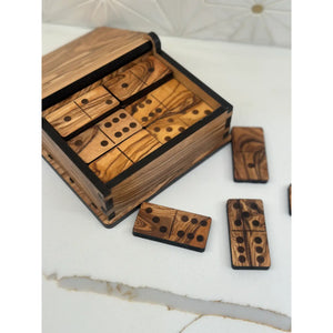 Olive Wood Dominos Game