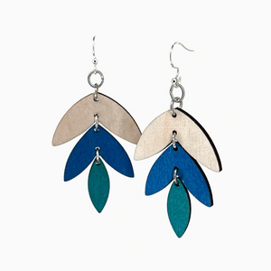 Three Piece Leaf Earrings