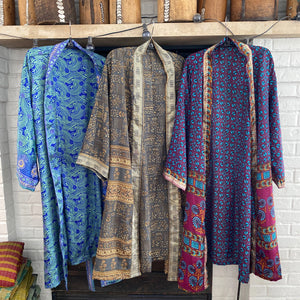 Silk Duster Robe | Upcycled