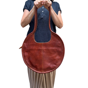 Leather Circle Purse